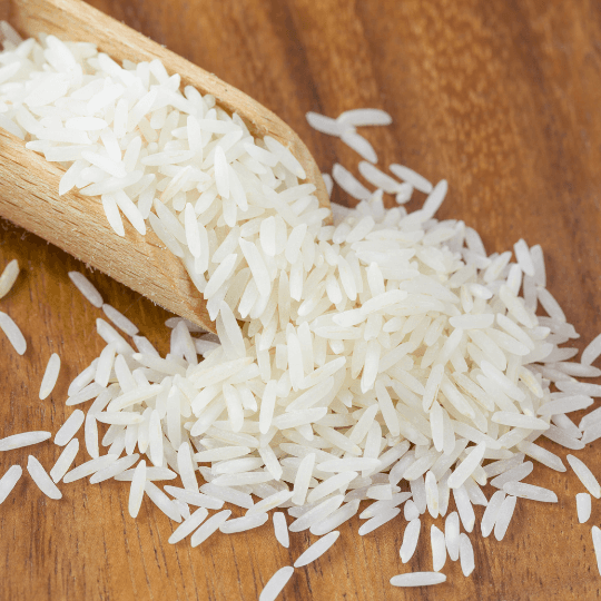 Basmati rice grains
